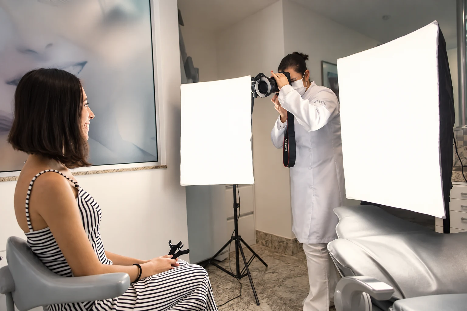 Registro fotográfico durante o atendimento